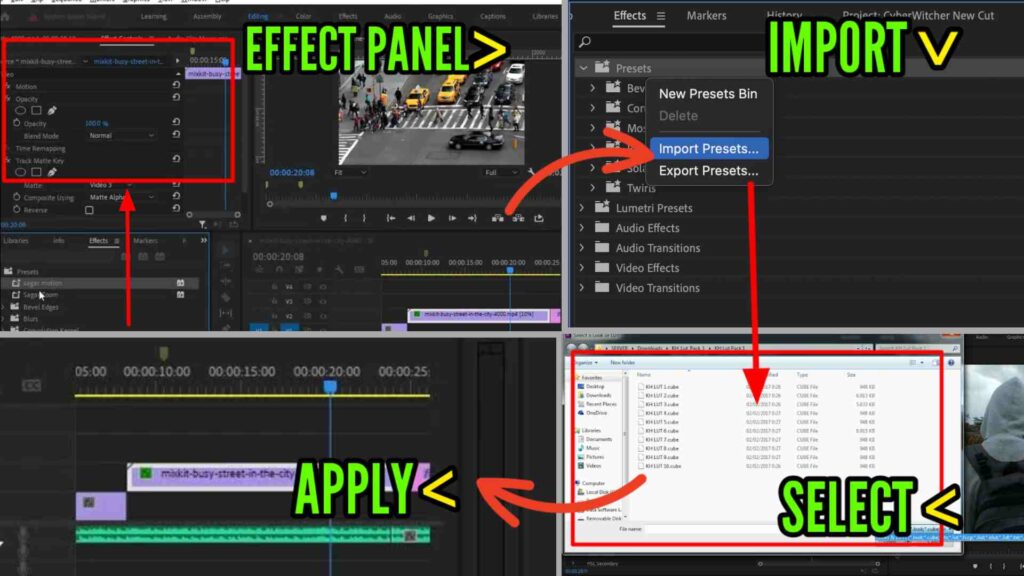 How to add Presets on premiere Pro 2024